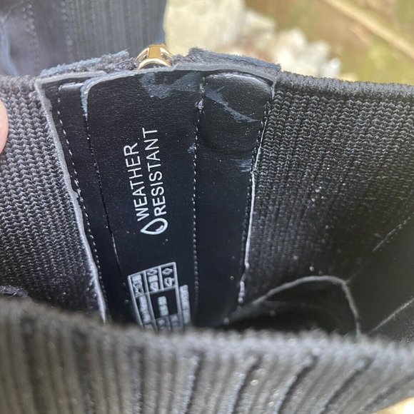 VIONIC WOMEN'S ANKLE HIGH BLACK SUEDE BOOTS, KAYLEE SDE KNIT, SIZE 8.5 - Picture 4 of 12